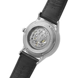 Buy Shop Emporio Armani Meccanico Skeleton Automatic Black Dial Black Leather Strap Watch for Men - AR60038 USA Online