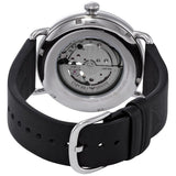 Buy Shop Emporio Armani Meccanico Skeleton Black Dial Black Leather Strap Watch For Men - AR60026 USA Online