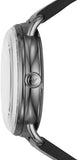 Buy Shop Emporio Armani Meccanico Skeleton Black Dial Black Leather Strap Watch For Men - AR60026 USA Online