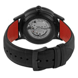 Buy Shop Emporio Armani Meccanico Skeleton Black Dial Black Leather Strap Watch For Men - AR60046 USA Online