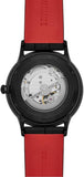 Buy Shop Emporio Armani Meccanico Skeleton Black Dial Black Leather Strap Watch For Men - AR60046 USA Online