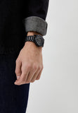 Buy Shop Emporio Armani Meccanico Skeleton Black Dial Black Steel Strap Watch For Men - AR60045 USA Online