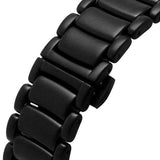 Buy Shop Emporio Armani Meccanico Skeleton Black Dial Black Steel Strap Watch For Men - AR60045 USA Online