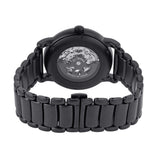 Buy Shop Emporio Armani Meccanico Skeleton Black Dial Black Steel Strap Watch For Men - AR60045 USA Online