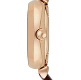 Buy Shop Emporio Armani Meccanico Skeleton Mother of Pearl Dial Brown Leather Strap Watch For Women - AR1993 USA Online