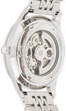 Buy Shop Emporio Armani Meccanico Skeleton Silver Dial Silver Steel Strap Watch For Men - AR1945 USA Online