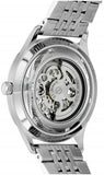 Buy Shop Emporio Armani Meccanico Skeleton Silver Dial Silver Steel Strap Watch For Men - AR1945 USA Online