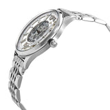 Buy Shop Emporio Armani Meccanico Skeleton Silver Dial Silver Steel Strap Watch For Men - AR1945 USA Online