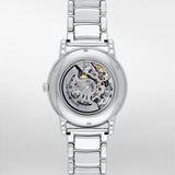 Buy Shop Emporio Armani Meccanico Skeleton Silver Dial Silver Steel Strap Watch For Men - AR1980 USA Online
