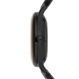 Buy Shop Emporio Armani Meccanico White Dial Black Leather Strap Watch For Men - AR1923 USA Online