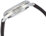Buy Shop Emporio Armani Meccanico White Dial Brown Leather Strap Watch For Men - AR1946 USA Online