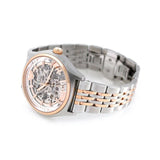 Buy Shop Emporio Armani Meccanico White Dial Two Tone Stainless Steel Watch For Men - AR60002 USA Online