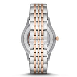 Buy Shop Emporio Armani Meccanico White Dial Two Tone Steel Strap Watch For Men - AR1921 USA Online