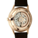 Buy Shop Emporio Armani Meccanico White Skeleton Dial Black Leather Strap Watch For Men - AR1924 USA Online