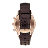 Buy Shop Emporio Armani Meccanico White Skeleton Dial Brown Leather Strap Watch For Men - AR60005 USA Online