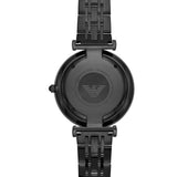 Buy Shop Emporio Armani Gianni T Bar Analog Black Dial Black Steel Strap Watch For Men - AR11299 USA Online