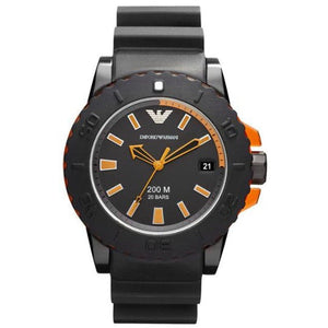 Buy Shop Emporio Armani Sportivo Quartz Black Dial Black Silicone Strap Watch For Men - AR5969 USA Online