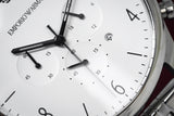 Buy Shop Emporio Armani Classic Chronograph Silver Dial Silver Steel Strap Watch For Men - AR1879 USA Online