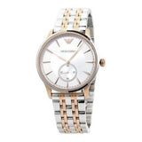 Buy Shop Emporio Armani Classic Silver Dial Two Tone Steel Strap Watch For Men - AR1839 USA Online