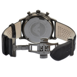 Buy Shop Emporio Armani Classic Grey Dial Grey Leather Strap Watch For Men - AR0388 USA Online