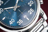 Buy Shop Emporio Armani Luigi Chronograph Blue Dial Silver Steel Strap Watch For Men - AR11132 USA Online