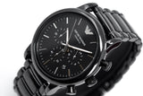 Buy Shop Emporio Armani Luigi Chronograph Black Dial Black Stainless Steel Watch For Men - AR1507 USA Online