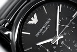 Buy Shop Emporio Armani Luigi Chronograph Black Dial Black Stainless Steel Watch For Men - AR1507 USA Online