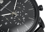 Buy Shop Emporio Armani Luigi Chronograph Black Dial Black Stainless Steel Watch For Men - AR1895 USA Online