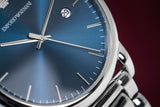 Buy Shop Emporio Armani Luigi Blue Dial Silver Steel Strap Watch For Men - AR11089 USA Online