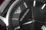 Buy Shop Emporio Armani Renato Black Dial Leather Strap Watch For Men - AR2411 USA Online