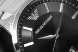 Emporio Armani Sportivo Black Dial Silver Stainless Steel Watch For Men - AR2457