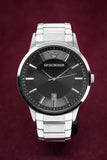 Emporio Armani Sportivo Black Dial Silver Stainless Steel Watch For Men - AR2457