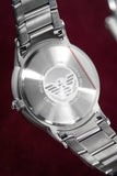 Buy Shop Emporio Armani Renato Blue Dial Silver Steel Strap Watch For Men - AR2472 USA Online