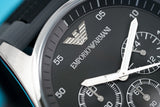 Buy Shop Emporio Armani Sportivo Black Dial Two Tone Ceramic Bracelet Watch For Men - AR5866 USA Online