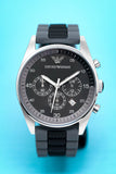 Buy Shop Emporio Armani Sportivo Black Dial Two Tone Ceramic Bracelet Watch For Men - AR5866 USA Online