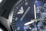 Buy Shop Emporio Armani Sportivo Chronograph Blue Dial Black Strap Watch For Men - AR5921 USA Online