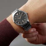 Buy Shop Emporio Armani Renato Quartz Grey Dial Silver Steel Strap Watch For Men - AR2514 USA Online