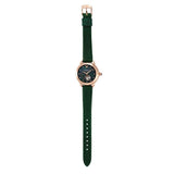Buy Shop Emporio Armani Mia Meccanico Mother of Pearl Dial Green Leather Strap Watch for Women - AR60073 USA Online