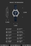 Buy Shop Emporio Armani Mia Moonphase Blue Dial Blue Leather Strap Watch for Women - AR11629 USA Online