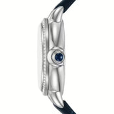 Buy Shop Emporio Armani Mia Moonphase Blue Dial Blue Leather Strap Watch for Women - AR11629 USA Online
