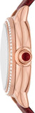 Buy Shop Emporio Armani Mia Mother of Pearl Dial Red Leather Strap Watch for Women - AR11646 USA Online