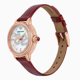 Buy Shop Emporio Armani Mia Mother of Pearl Dial Red Leather Strap Watch for Women - AR11646 USA Online