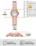 Buy Shop Emporio Armani Mia Mother of Pearl Dial Rose Gold Steel Strap Watch for Women - AR11671 USA Online