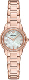 Buy Shop Emporio Armani Mia Mother of Pearl Dial Rose Gold Steel Strap Watch for Women - AR11671 USA Online