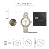 Buy Shop Emporio Armani Mia Quartz Mother of Pearl Dial Two Tone Steel Strap Watch For Women - AR11524 USA Online