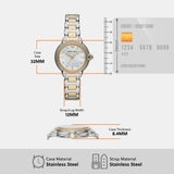 Buy Shop Emporio Armani Mia Quartz Mother of Pearl Dial Two Tone Steel Strap Watch For Women - AR11524 USA Online