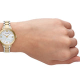 Buy Shop Emporio Armani Mia Quartz Mother of Pearl Dial Two Tone Steel Strap Watch For Women - AR11524 USA Online