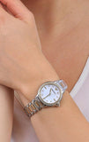 Buy Shop Emporio Armani Mia Quartz Mother of Pearl Dial Two Tone Steel Strap Watch For Women - AR11524 USA Online