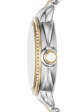 Buy Shop Emporio Armani Mia Quartz Mother of Pearl Dial Two Tone Steel Strap Watch For Women - AR11524 USA Online