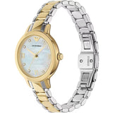 Buy Shop Emporio Armani Mia Quartz Mother of Pearl Dial Two Tone Steel Strap Watch For Women - AR11524 USA Online